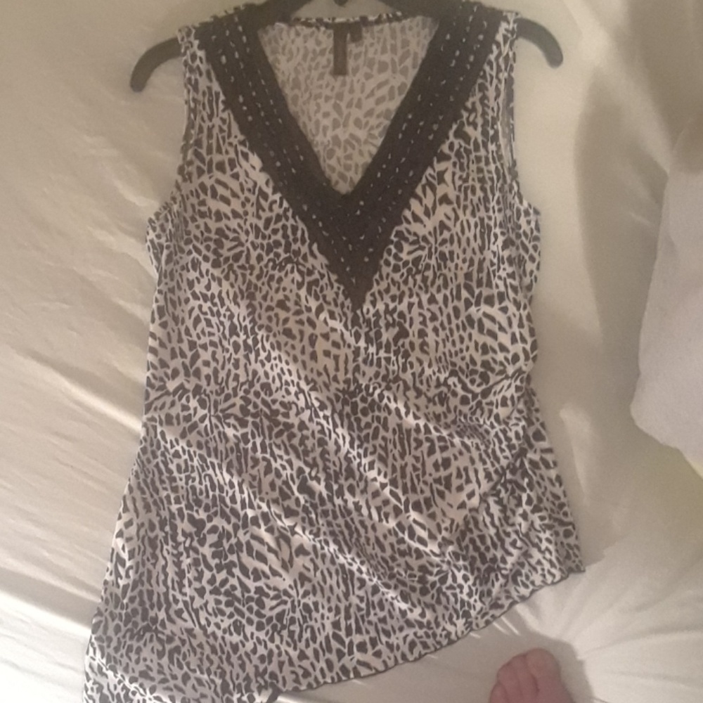 Animal Print top with sequins